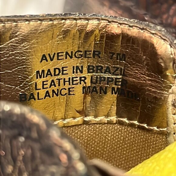 Carlos Santana Avenger T. Moro print boots Size 7 D19 - Picture 7 of 7